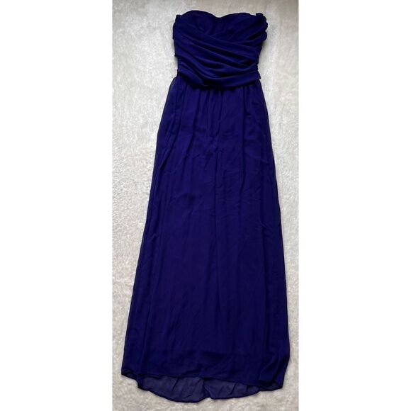 LULUS Exclusive Slow Dance Strapless Navy Blue Maxi Dress - Picture 6 of 11
